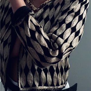 Gold and Black Women's Jacket